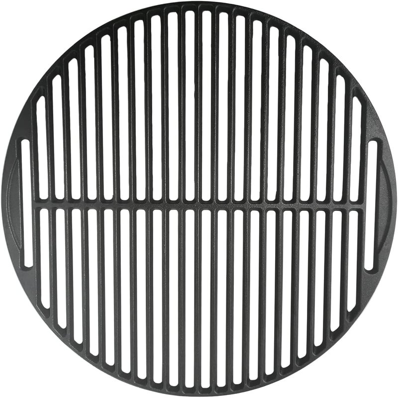 Quantfire 18 3/16" Round Cast Iron Cooking Grid for Large Big Green Egg Accessories, Grate Grids for Any 18" Kamado Grills Replacement Parts - Image 1